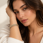 two tone bracelet luxury 18K Gold
