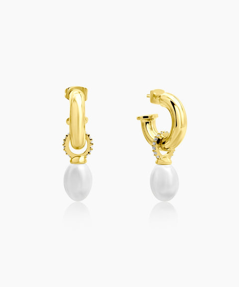 Lustrous Pearl Cascade Earrings