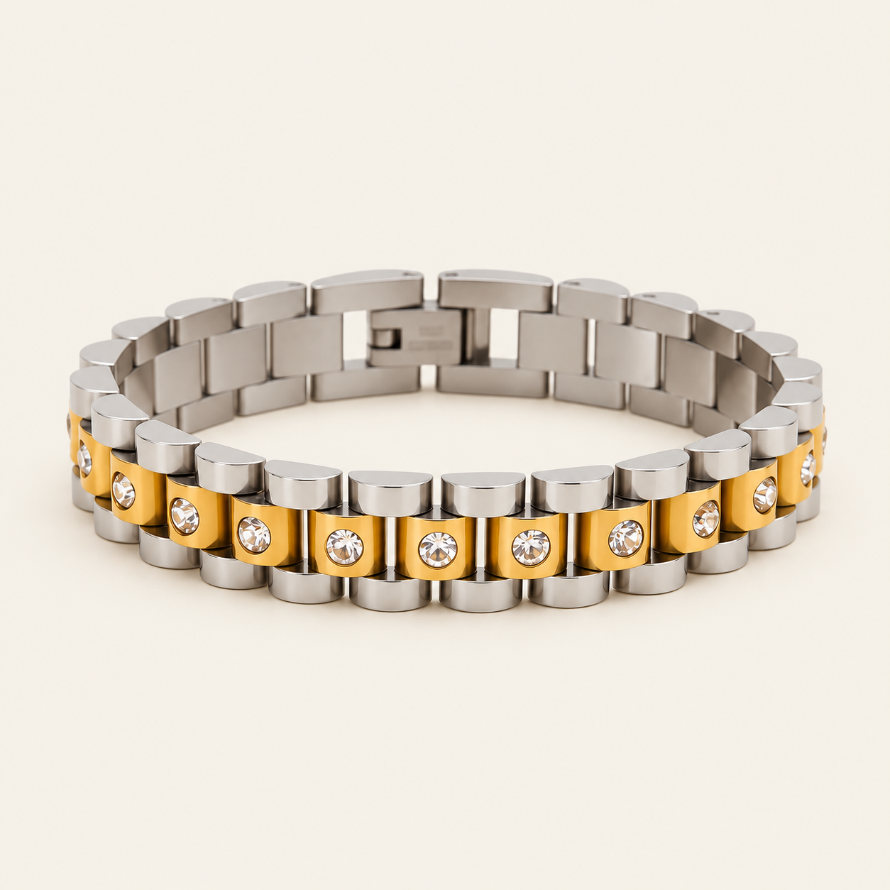 two tone bracelet luxury 18K Gold